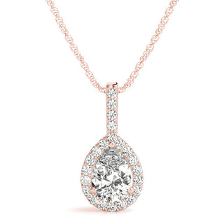 Ladies Halo Pendant 31479