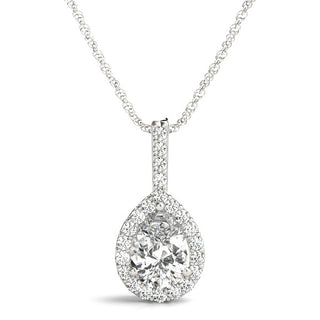 Ladies Halo Pendant 31479