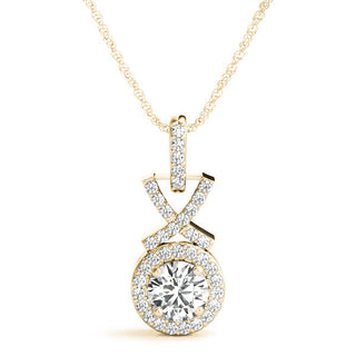 Ladies Halo Pendant 32190