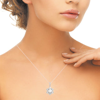 Ladies Halo Pendant 32430