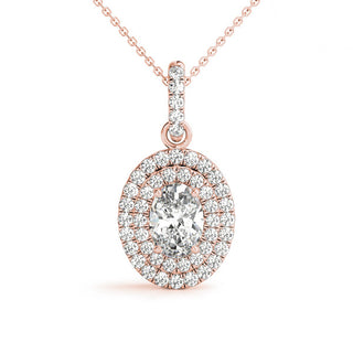 Ladies Halo Pendant 32472