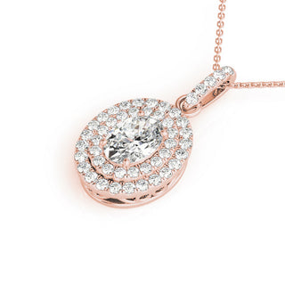 Ladies Halo Pendant 32472