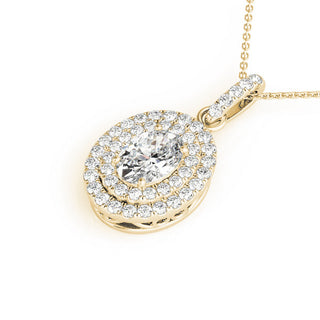 Ladies Halo Pendant 32472