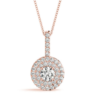 Ladies Halo Pendant 32486