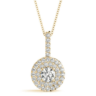 Ladies Halo Pendant 32486