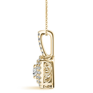 Ladies Halo Pendant 32486