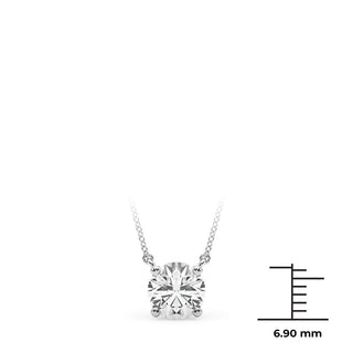 Ladies 1.00 Carat Round Diamond Solitaire Pendant 32629