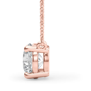 Ladies 1.00 Carat Round Diamond Solitaire Pendant 32629