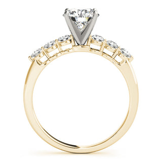 Ladies Sidestone Engagement Ring 50422