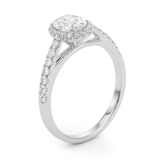 Ladies Halo Engagement Ring 50917