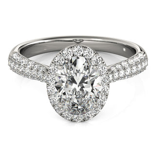 Ladies Halo Engagement Ring 51011