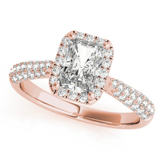 Ladies Halo Engagement Ring 51012