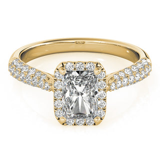 Ladies Halo Engagement Ring 51012