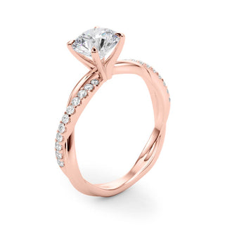 Ladies Sidestone Round Engagement Ring 51121