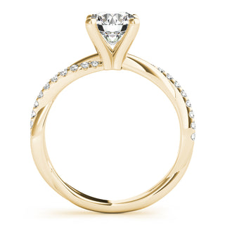 Ladies Sidestone Round Engagement Ring 51121