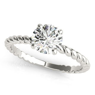 Ladies Solitaire Round Engagement Ring 51144