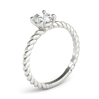 Ladies Solitaire Oval Engagement Ring 51146