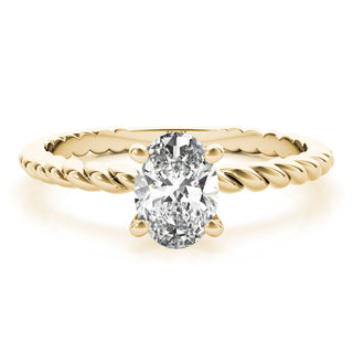 Ladies Solitaire Oval Engagement Ring 51146