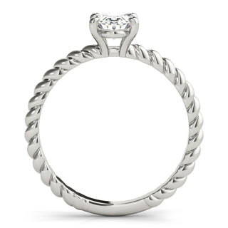 Ladies Solitaire Oval Engagement Ring 51146