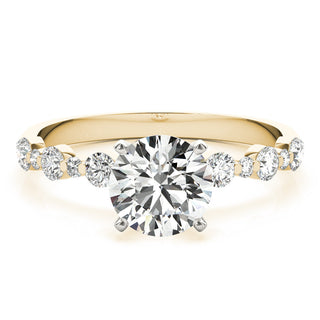 Ladies Sidestone Round Engagement Ring 51155