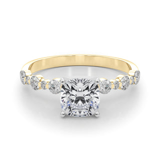 Ladies Sidestone Cushion Engagement Ring 51155