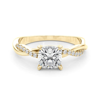 Ladies Sidestone Cushion Engagement Ring 51198