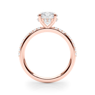 Ladies Hidden Halo Engagement Ring 51207