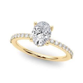 Ladies Hidden Halo Engagement Ring 51208