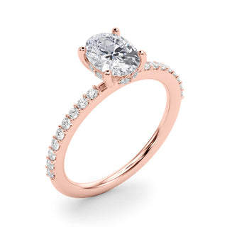 Ladies Hidden Halo Engagement Ring 51208