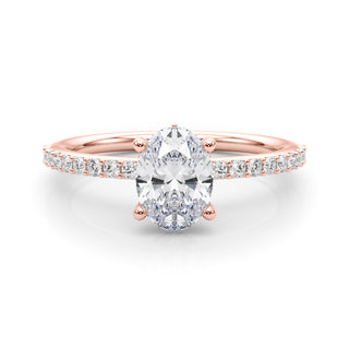 Ladies Hidden Halo Engagement Ring 51208