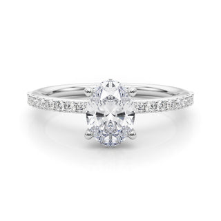 Ladies Hidden Halo Engagement Ring 51208