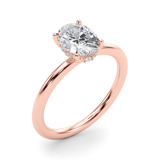 Ladies Hidden Halo Engagement Ring 51211