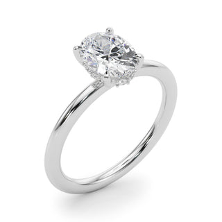 Ladies Hidden Halo Engagement Ring 51211