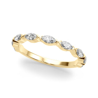 Ladies Sidestone Wedding Band 51216