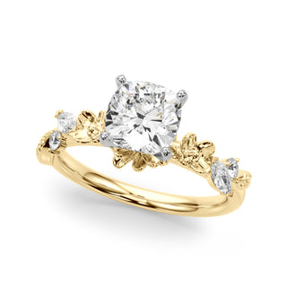 Ladies Sidestone Cushion Engagement Ring 51239