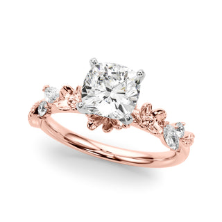 Ladies Sidestone Cushion Engagement Ring 51239