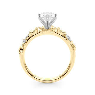 Ladies Sidestone Marquise Engagement Ring 51239