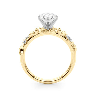 Ladies Sidestone Pear Engagement Ring 51239