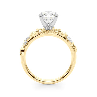 Ladies Sidestone Round Engagement Ring 51239