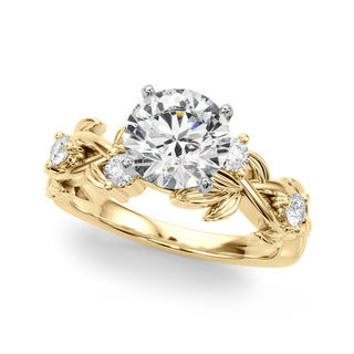 Ladies Floral Round Engagement Ring 51240