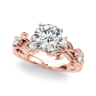 Ladies Floral Round Engagement Ring 51240