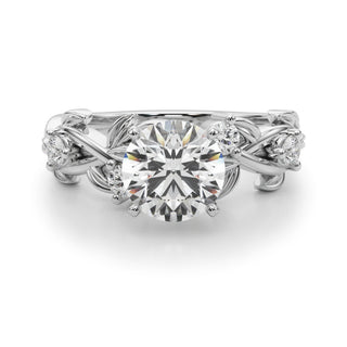 Ladies Floral Round Engagement Ring 51240