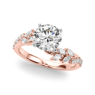 Ladies Sidestone Round Engagement Ring 51250