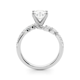 Ladies Sidestone Oval Engagement Ring 51250