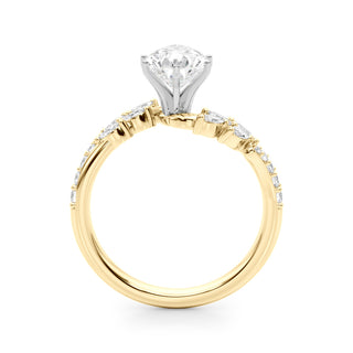 Ladies Sidestone Pear Engagement Ring 51250