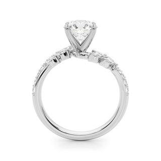 Ladies Sidestone Round Engagement Ring 51250