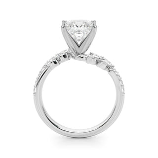 Ladies Sidestone Princess Engagement Ring 51250