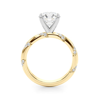 Ladies Sidestone Round Engagement Ring 51307