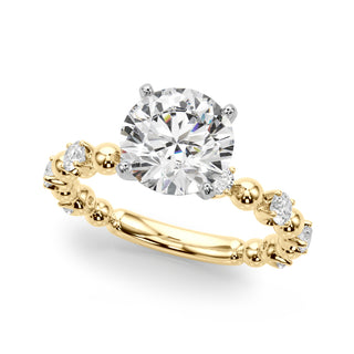 Ladies Sidestone Engagement Ring 51309