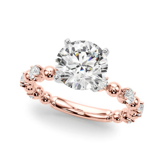 Ladies Sidestone Engagement Ring 51309